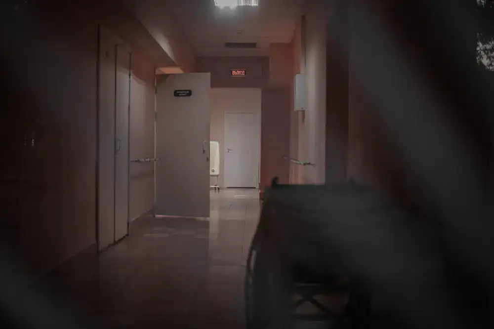 Dark abandoned facility